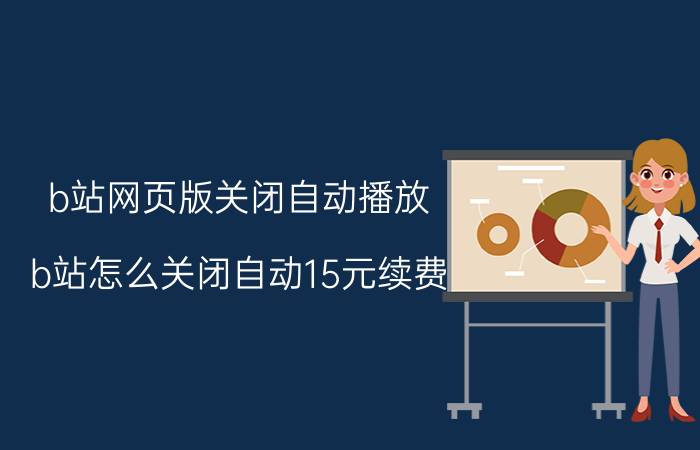 b站网页版关闭自动播放 b站怎么关闭自动15元续费？